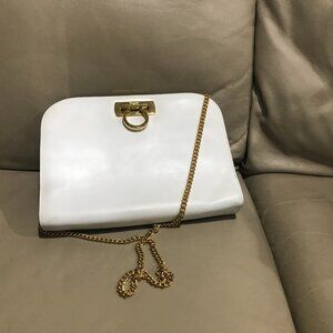 Salvatore Ferragamo Cross Body Clutch Chain Purse (PREOWNED)